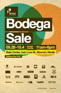 Primer Bodega Sale 2013