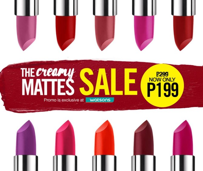 maybelline creamy matte lipstick sale