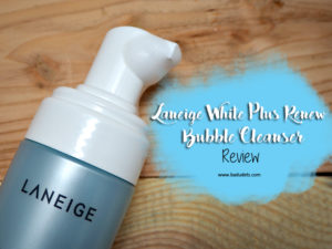 laneige white plus renew bubble cleanser review