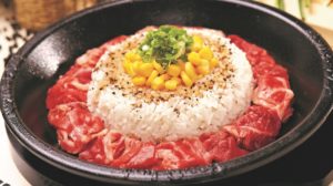 Beef pepper rice