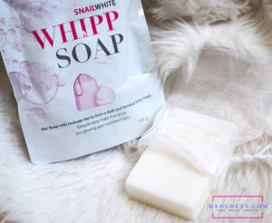 snail white whipp soap review