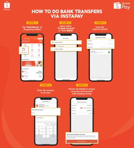how to bank transfer via instapay