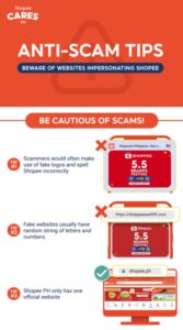 Anti-Scam Tips from shopee cares