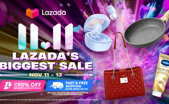 Lazada’s 11.11 Biggest Sale brings you the latest fashion and beauty trends